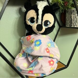 Disney Babies Flower the Skunk in Blanket Pouch Bambi Plush Like New